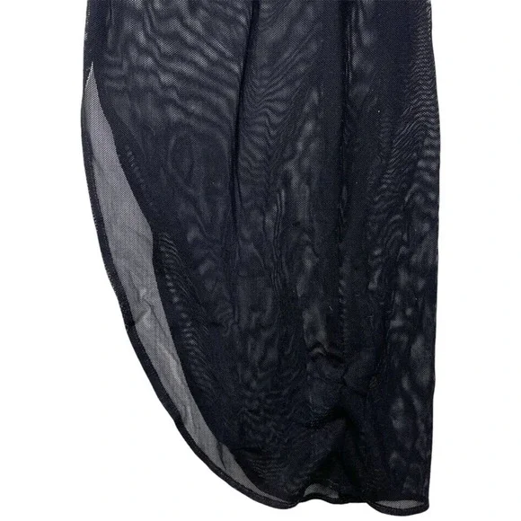 Nookie NWT Black Nude Mesh Strapless Eden Gown - XS - Picture 11 of 12